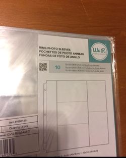 Ring photo sleeves