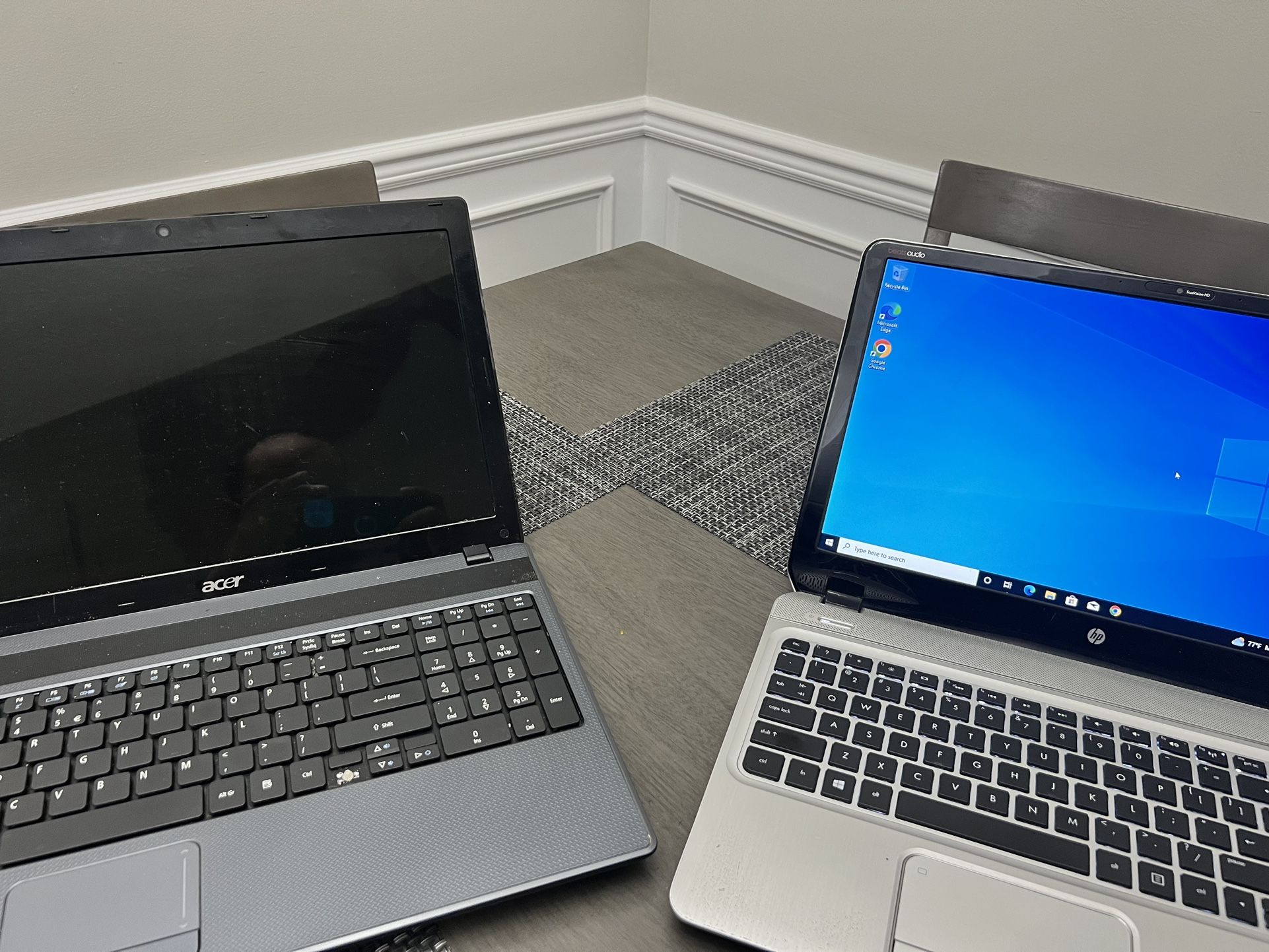 Laptops HP works Acer is a parts computer
