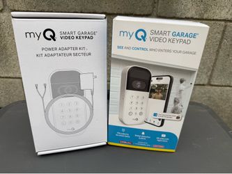 My Q Smart Garage Video Keypad with Power Adapter Kit
