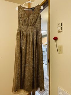 Golden Evening Dress 