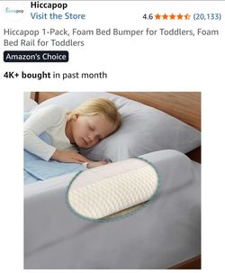 Hiccapop Foam Bed Bumper Rail for Toddlers
