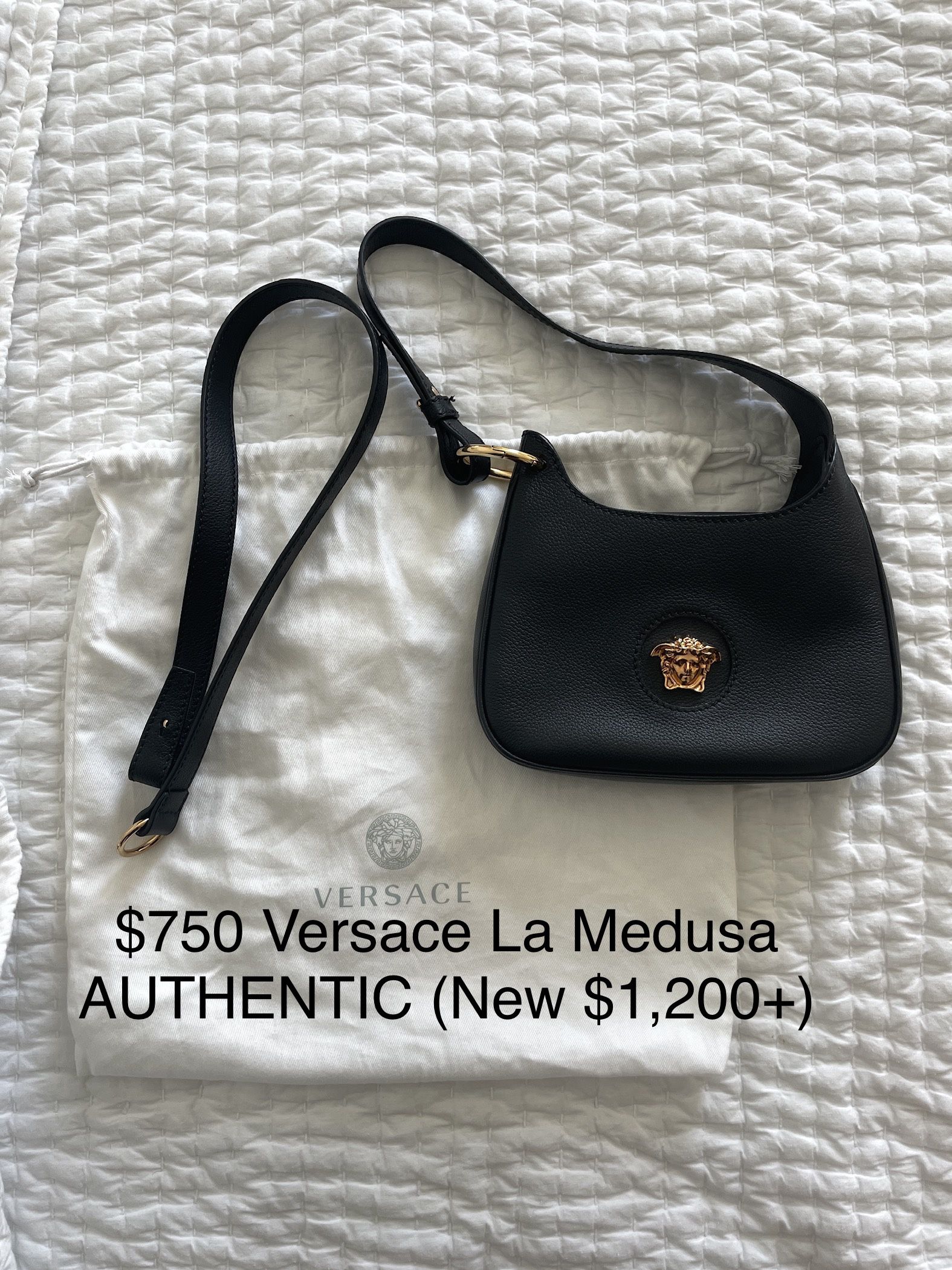 $750 Versace La Medusa Bag (Real) - new $1200