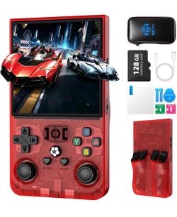 XGIPNCC R40MAX Retro Handheld Game Console, 4.0 Inch Portable Open Source Linux System, with 64GB TF Card,720x720 IPS HD Screen, 4000mAh Large Battery