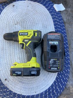 Ryobi Drill With Battery And Charger 