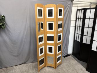 UMBRA Sona Blonde Photo Frame & Mirror Room Screen