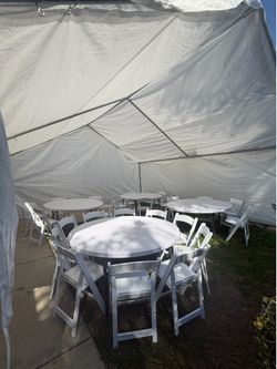Tables and chairs