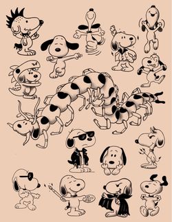 Snoopy bday special tattoo flash event