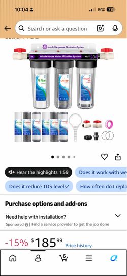 Whole House 3-Stage Water Filtration System