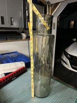 TALL GLASS VASE Or COIN BOTTLE