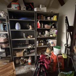 Free Metal Garage storage shelves 