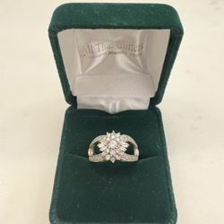 14k White Gold Ring Woman 