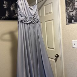 Gray David’s Bridal Bridesmaid Dress