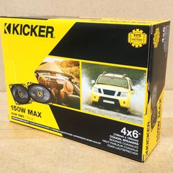 🚨 BLACK FRIDAY 🚨 Kicker CS Series Car Speakers 4x6" 2-Way Coaxial Speaker System 150 Watts 46CSC464 🚨 No Credit Needed 🚨 