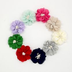 Chiffon flower For Decoration, fabric flower for headband 
