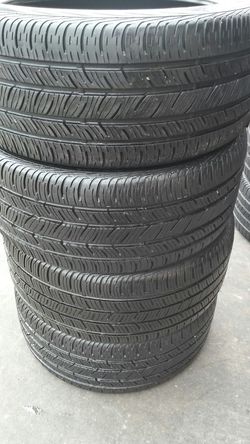 (4) P245/40R18 Continental 80%