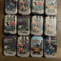 Pokemon TCG Lumiose City Tins Set Of 12 - NEW SEALED