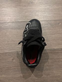 Black Low-Top Sneaker with Red Interior