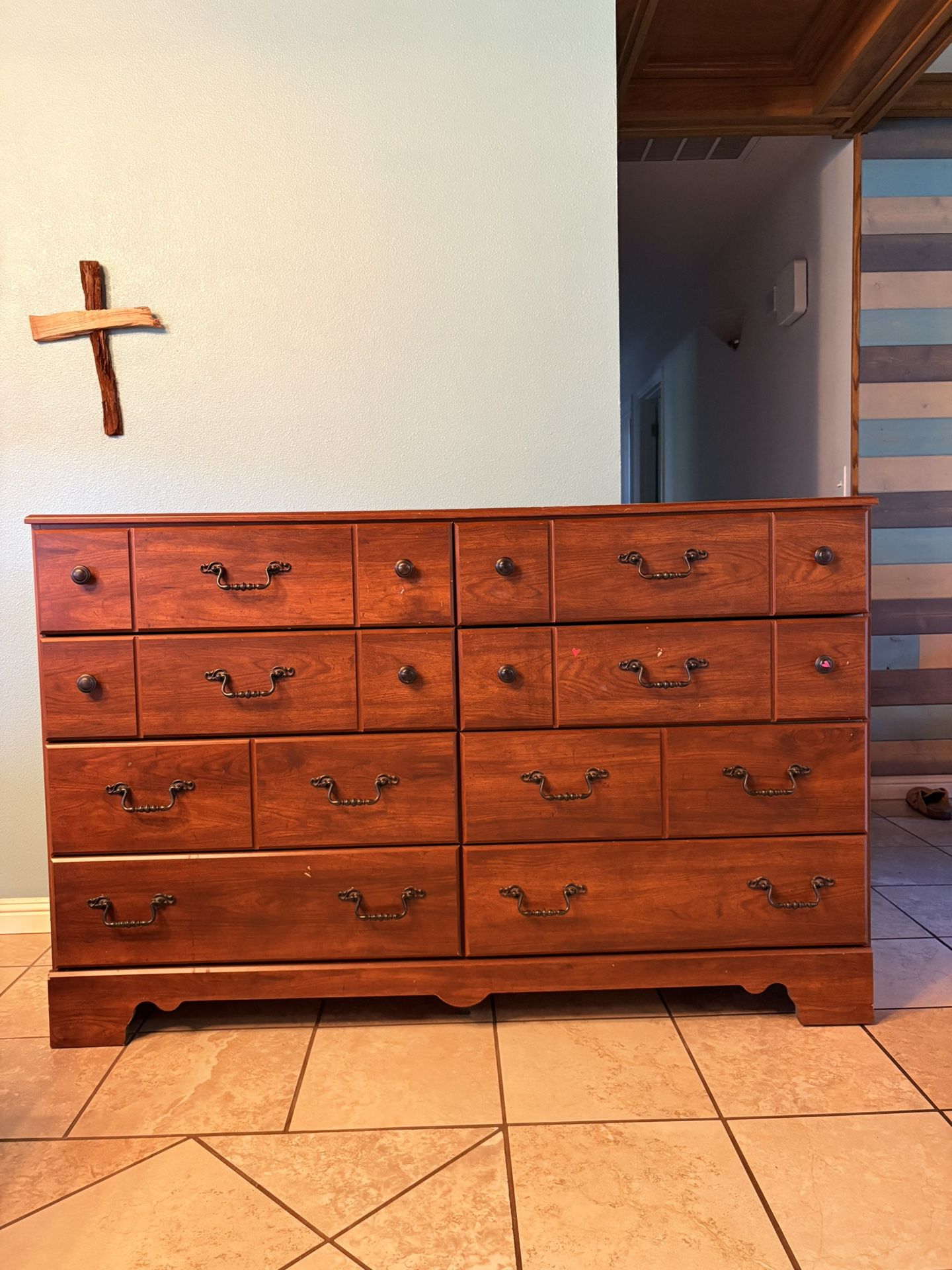 Mirror And Dresser Set