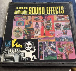 Vintage LP Lot — Sound Effects, TV & Film Themes, NASA & Apollo Recordings, Elektra & Folkways