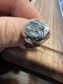 10k Roman Soldier Diamond Ring