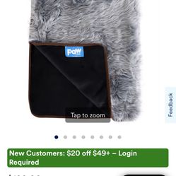 paw waterproof dog blanket 