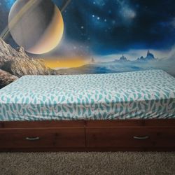 Twin bed with or without mattress 