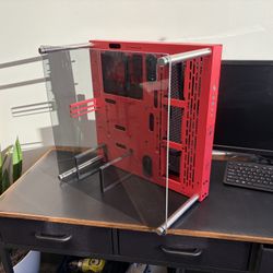 Thermaltake Core P3T6 Open Case - Wall Mountable - Red