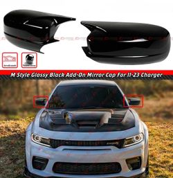 11-23 DODGE CHARGER M STYLE GLOSS BLACK SIDE MIRROR COVER