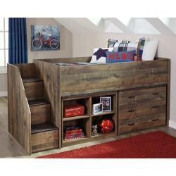 Ashley Furniture Trinnel Twin Bed Frame. Just The Bed Frame With The Steps 