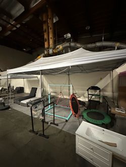 Showroom Display Heavy Duty 10x20 Feet POP Up Canopy Gazebo Tent No Assemble Eazy Up Shade Carport 10’x20’