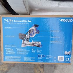 Kobalt 7-1/4-in 10-Amp Single Bevel Compound Corded Miter Saw