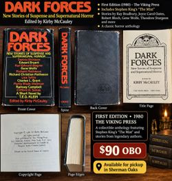 Dark Forces – 1980 Viking Press Hardcover – Stephen King “The Mist” – $90 OBO