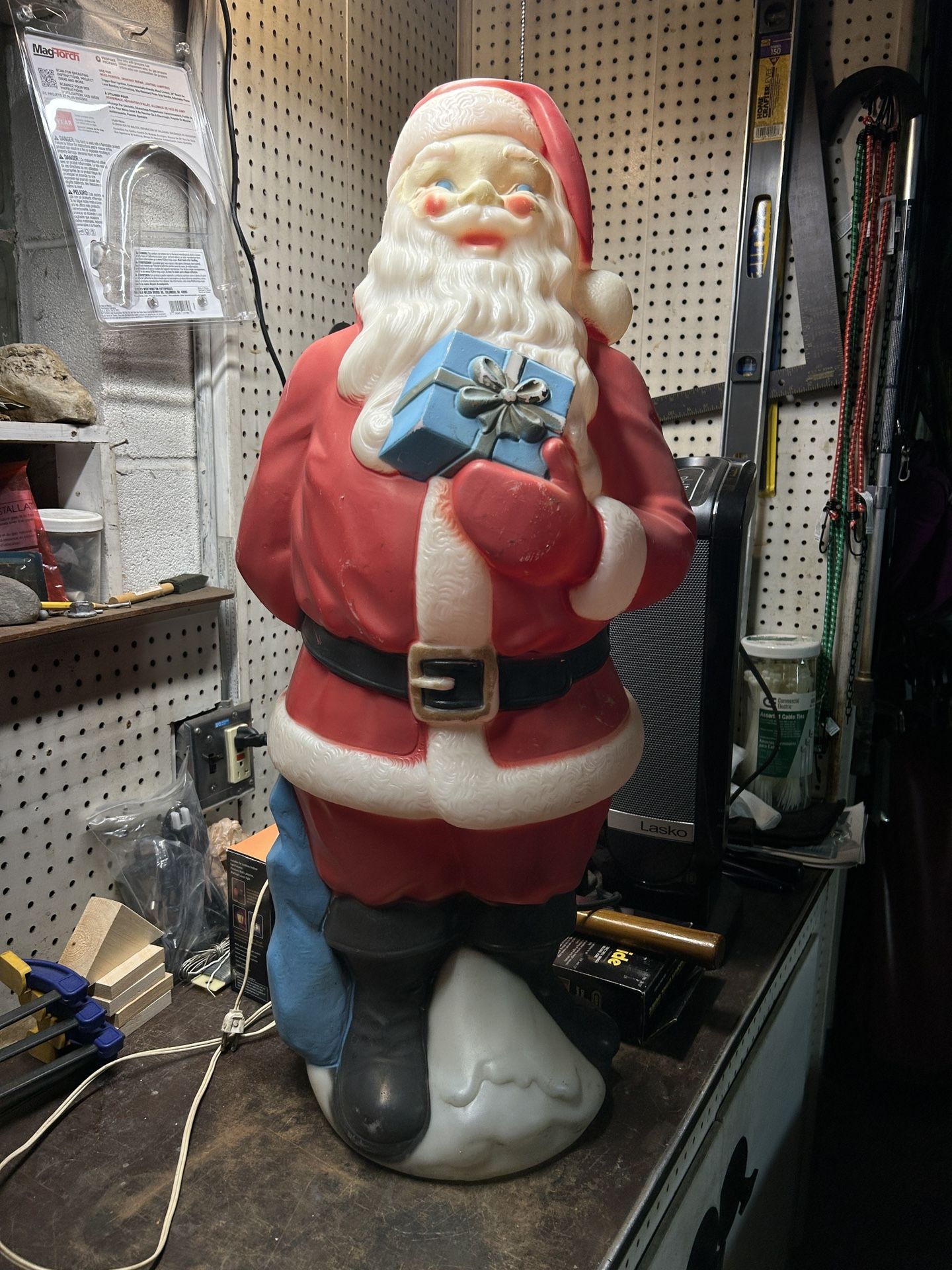 Vintage Santa Claus Light-Up Decoration