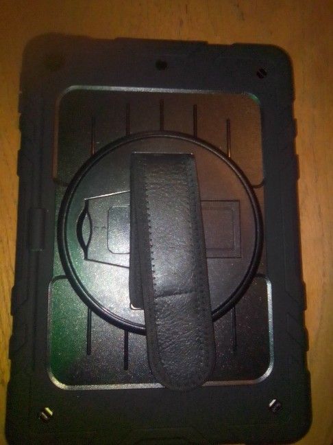 iPad 9th Gen Durable Case (Black) W Hand & Shoulder Strap