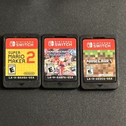 3 Nintendo Switch Games 