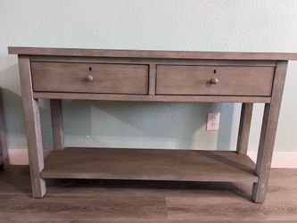 Pottery Barn entry/media table