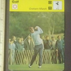 1978 Sportscaster Golf Graham Marsh The Australian Master 1973 Piccadilly World Championship Photo Large Over-sized Card HTF Collectible Vintage Italy