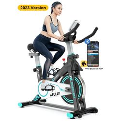 Indoor Cycling Exercise Bikes Stationary Fitness Cycle Upright Cycling Belt Drive for Home Cardio Workout 35 Lbs Flywheel 350lb