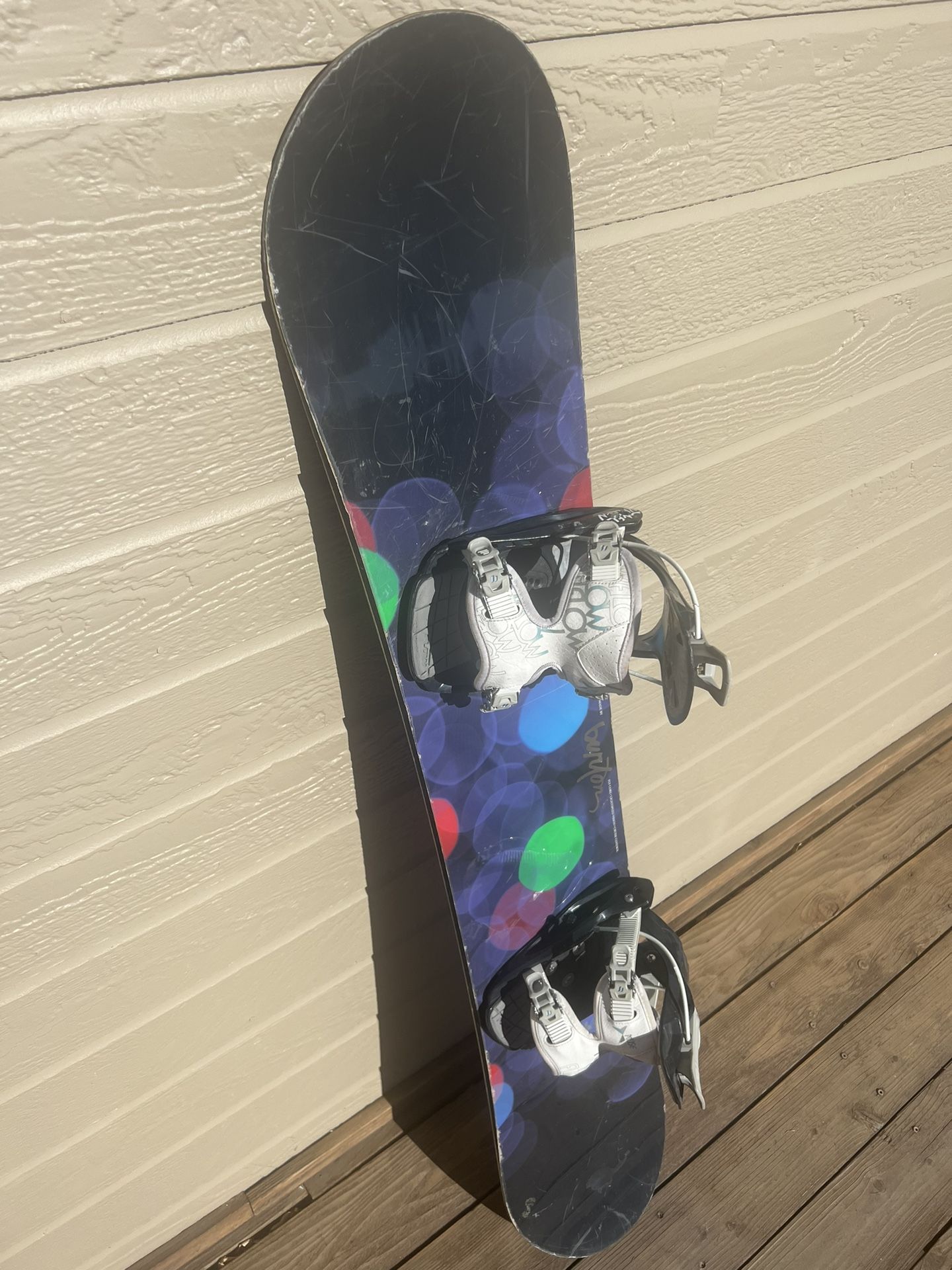 Burton Feather Snowboard With Flow Bindings 149