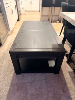 Real wood coffee table for sale.