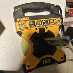 DEWALT 100 ft. Fiberglass Long Tape Measure, model DWHT34145.
