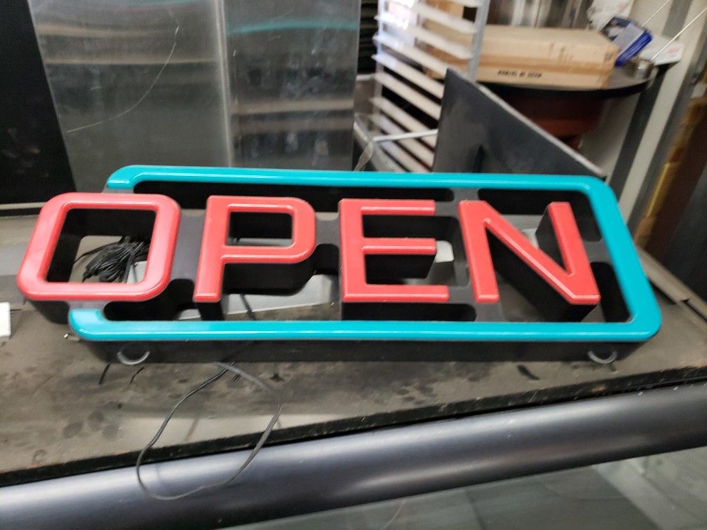 Used Open Sign