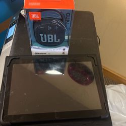Tablet And Jbl Clip 4 
