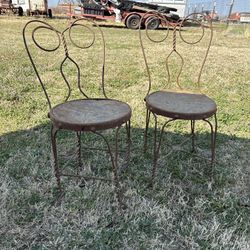 Antique Ice Cream Parlor Chairs