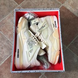 Jordan 4 Off White Sail Size 14w (12.5 Men) Used