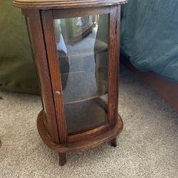 Display Case Chine Cabinet Wood And Glass
