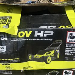 RYOBI-40V-HP-Brushless-21-in-Cordless-Battery-Walk-Behind-Self-Propelled-Lawn-Mower-with-1-6.0 Ah Batteries-and Charger-