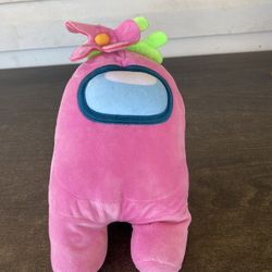 Official 12” Among Us Plush Pink Flower Crewmate Toikido Toy Factory