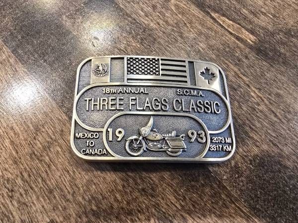 1993 Motorcycle Belt Buckle