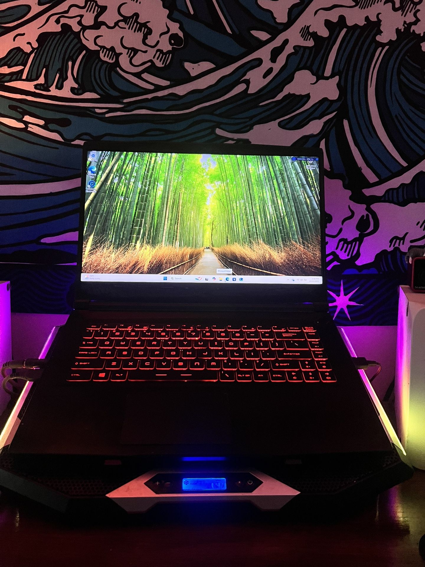 Gaming Laptop : MSI GF63 Thin 9SC with Laptop Fan and Gaming Mouse
